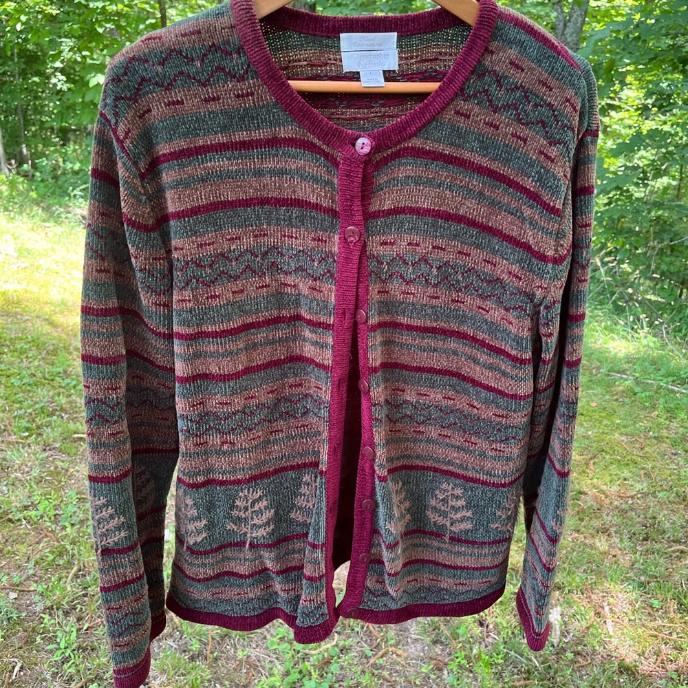 Christopher & Banks hand-embroidered sweater, large